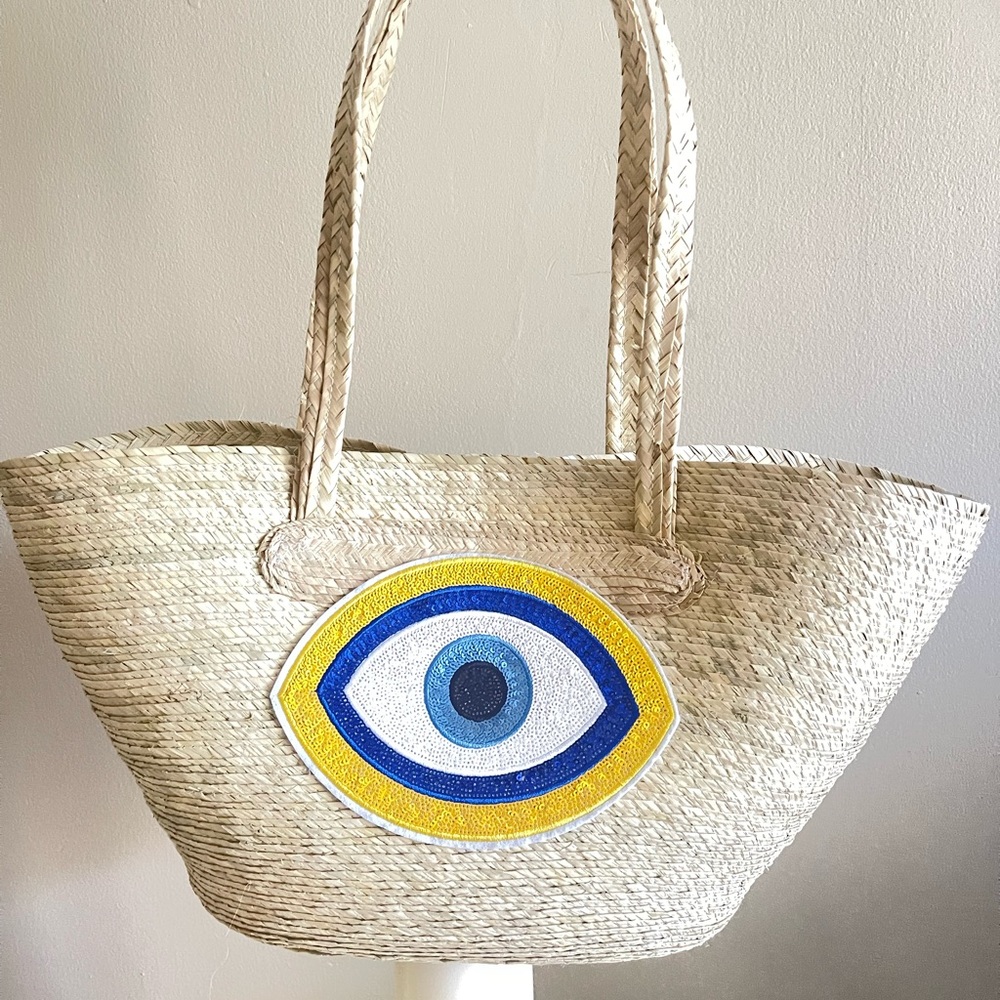 Bolso de ojo hecho a mano. Pieza traída de Mexico